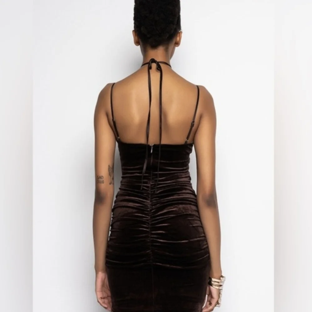 AKIRA Brown Dress Size Small - Picture 5 of 5